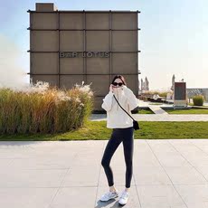 Куртка для йоги lulu scuba oversized半拉链立领卫衣秋冬短款宽松卫衣瑜伽外套