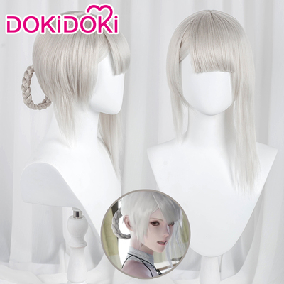 taobao agent Dokidoki Spot Niel COS Artificial Life Kaine Cosplay Silver and White Wig