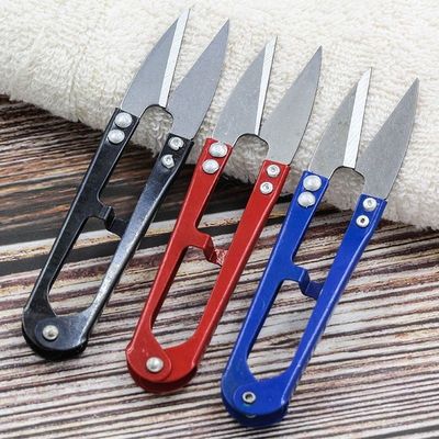 家用纱剪不锈钢U型小剪刀剪线头居家纱剪十字绣剪刀剪线头快剪刀