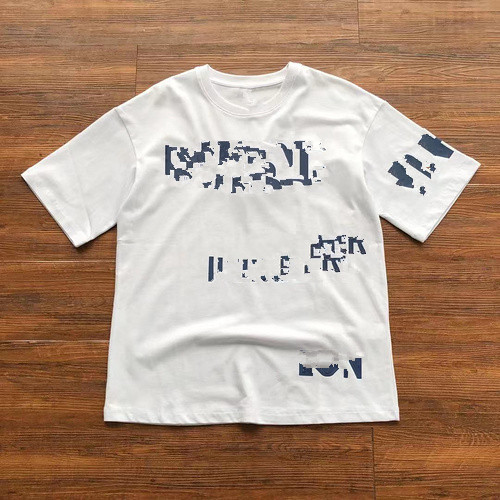 WhiteB strand letter lower  letter white Short sleeve