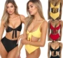 2018 áo tắm liền mảnh gợi cảm của châu Âu và Mỹ với áo tắm liền thân có bikini. đồ bơi bikini