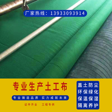 Геотекстиль 绿色土工布工程无纺布毛毡防尘布盖布建筑工地土沙石盖煤环保绿化