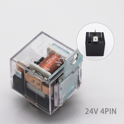 디바이스마트,EV 전기차/캠핑카/그린에너지 > 스위치/커넥터/릴레이 > 릴레이,SMG,KKA-B4 투명 릴레이 24V 40A 4핀 철판 [TYE-RL011],차량용 릴레이 24V 40A 4핀 / NO : 40A 14V / NC : 30A 14V / 1a1b1c / 브라켓(철)