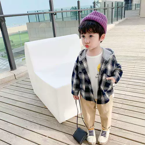 Лонгслив, куртка, осенняя рубашка для мальчиков, детская одежда, в корейском стиле