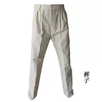 Белые брюки холста желтоватые 3872809