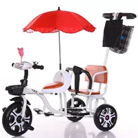 Жемчужный белый+одиночный ограждение+мягкое сиденье+звук+сумка+зонтик,