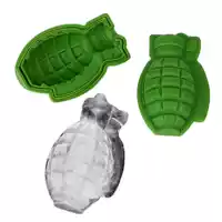 Silicone Ice Cube Mold 3D Grenade Shape Ice Cream Maker Kitc