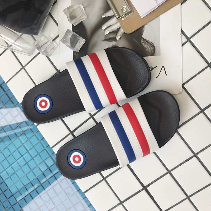 Stripe & Whitechildren slipper Boy slipper Autumn and winter summer Eldest child sandals  At home girl Shower Room take a shower non-slip Sandals male