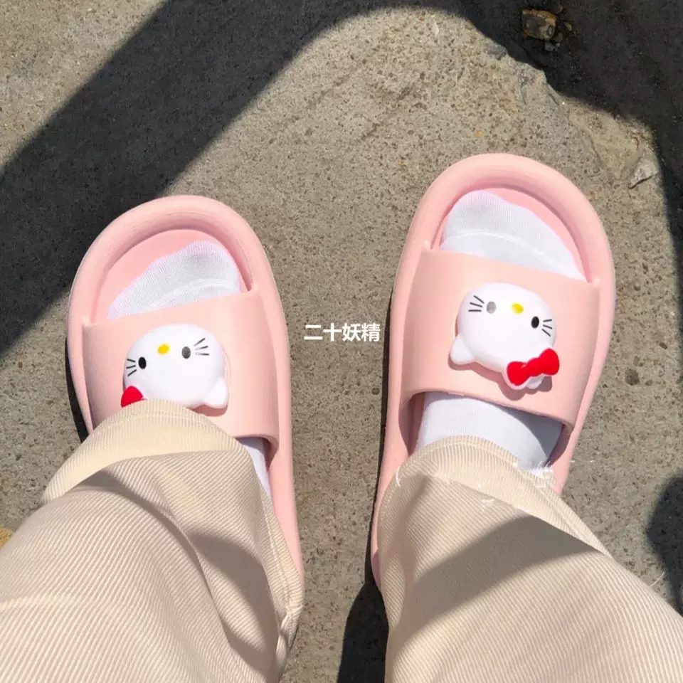 Тапочки (Hello Kitty) милые летние противоскользящие сандалии, мягкая подошва, размеры 36–41