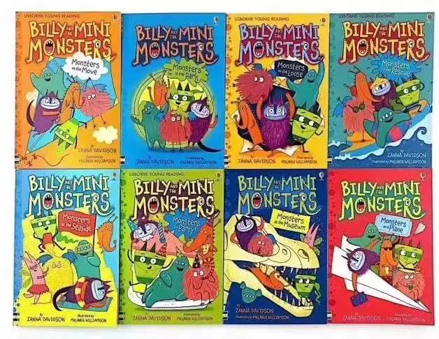 Английская оригинальная детская книга Billy and Monster Billy and the Mini Monsters 12 томов аудиокнига