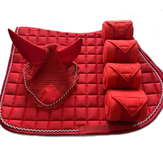 шоры 马耳罩马绑腿马鞍垫汗屉马用防飞虫耳罩速度赛用马耳罩马护腿马匹