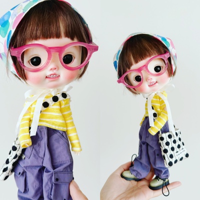 taobao agent [One word collar, shirt. Suit suit. Spot collection] BJD6 small cloth small dream girl OB22 baby clothes