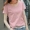 Áo thun cotton nữ tay ngắn 2019 mới lửng rộng size nữ mùa hè tre cotton màu hồng cơ thể thuần khiết - Áo phông