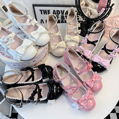 taobao agent Sweethearted native Lolita round head Sweet Japanese and Lolita student Xia cute Mary Jane women's shoes