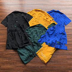 thumbnail for Hug Ah Fly Up Print Three-Color Shorts Set 842712