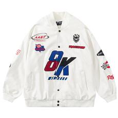 cnc加工/铣床 pu leather baseball jacket men