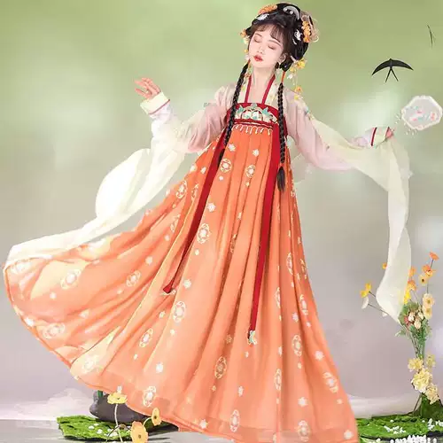 Hanfu Women's Style Style Qi Simply Embroidry da