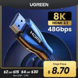 HDMI 2.1 Кабель 8K при 60 Гц 4K@120 Гц Ультра высокая скорость 48 Гбит / с CO