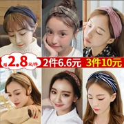 Tóc ban nhạc Hàn Quốc cái mũ vẻ đẹp ngọt ngào nữ headband headband đơn giản thẻ áp lực lady rộng dành cho người lớn cá tính Châu Âu và Mỹ