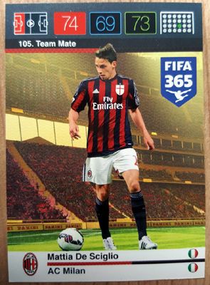 Panini 2015-16FIFA365 Star Card Общая карта AC Milan Dlehio 105