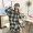 Mùa thu mới của phụ nữ 2018 Phiên bản Hàn Quốc của chiếc đầm len dài tay kẻ sọc nhỏ, rộng, mềm mại