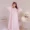 Mới mùa thu của phụ nữ Nhật Bản dễ thương ngọt ngào váy ngủ mỏng mỏng màu dài tay áo dài trùm đầu phụ nữ