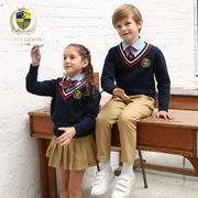 Quần áo sân vườn mẫu giáo mùa thu quần áo trẻ em lớp bé trai và bé gái đồng phục tiểu học British College gió ba mảnh phù hợp