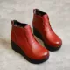 528 Wine Red Single Boots