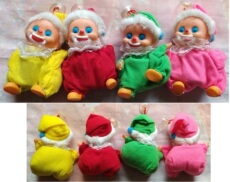 Резиновая игрушка 老娃娃收藏 怀旧 胶皮头布娃娃 彩色布偶