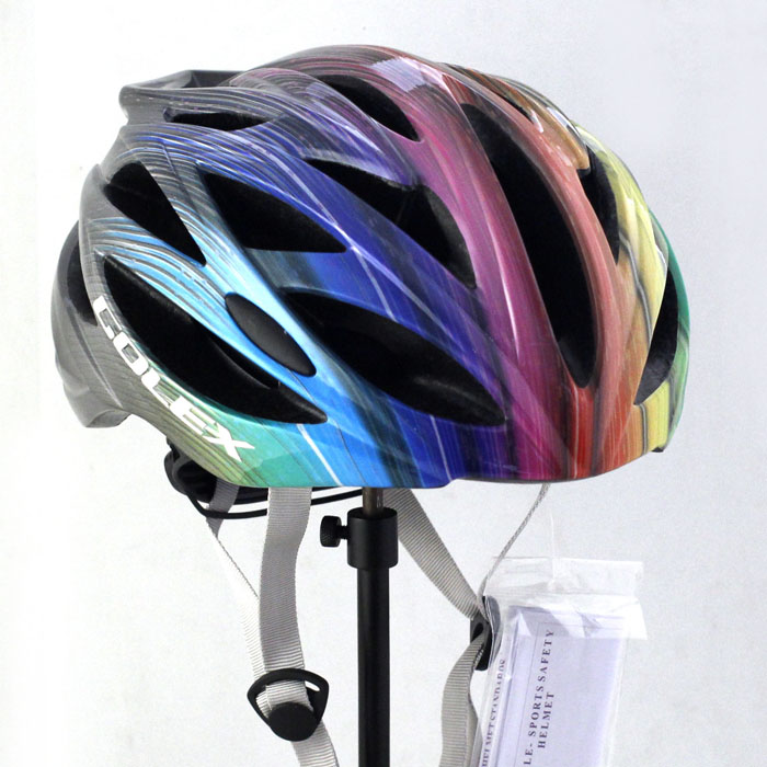 rainbow bike helmet