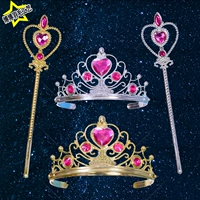 Милая тиара для принцессы, ободок, детская корона, волшебная палочка, подарок на день рождения