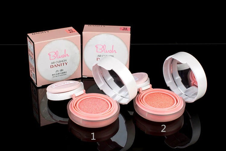 Chính hãng Dandi Makeup Pink Girl Cushion Blush Natural Lasting Setting Makeup Nude Makeup Moisturizing Repairing Pink Rouge - Blush / Cochineal