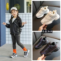 Детская обувь, повседневная обувь для мальчиков, новые хлопковые кроссовки осени и зимы 2020 года, теплая обувь для папы для девочек, обувь с пандой