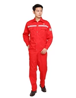 Красная нефтяная метка (серый анти -светлая полоса) костюм