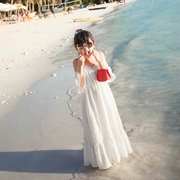 Cô gái siêu hè mùa hè váy cotton công chúa váy trẻ em 2019 mới đi biển đi biển đi biển - Váy