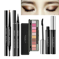 Phấn mắt kẻ mắt mascara bút chì kẻ mắt ba hoặc bốn bộ đồ kết hợp mỹ phẩm mắt trang điểm mắt học sinh mới bắt đầu - Bộ trang điểm ysl encre de peau cushion