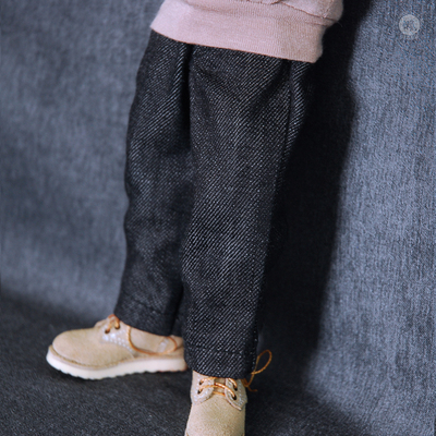 taobao agent Bjd pants SD doll 1/3 -point uncle men's slimming, simple daily wild casual jeans straight trousers black