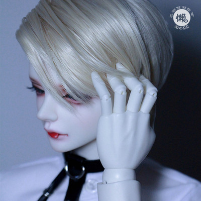 taobao agent Lazy baby BJD wig 6 4 3-point Uncle SD Boy Short Hair Cos Victor-Silver Gray Gold