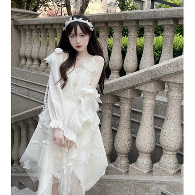 taobao agent Summer sexy small princess costume, white dress, french style