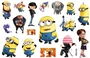 Xiao Huang Ren Despicable Của Tôi Cơ Thể Hoạt Hình Sơn Không Thấm Nước Bền Dán Hình Xăm Trẻ Đảng Dress Up hình xăm dán nghệ thuật