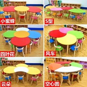 Trang trí bàn dài dày mẫu giáo bàn ghế mẫu giáo bài tập về nhà tiểu học và trung học trang trí bàn đơn đôi bàn ghế. - Nội thất giảng dạy tại trường