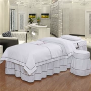 Đặc biệt cung cấp beauty salon giường ren bìa giường massage vẻ đẹp massage giường khử trùng SPA bốn mảnh thiết lập có thể được tùy chỉnh