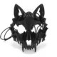 Человеческая волчья маска черная