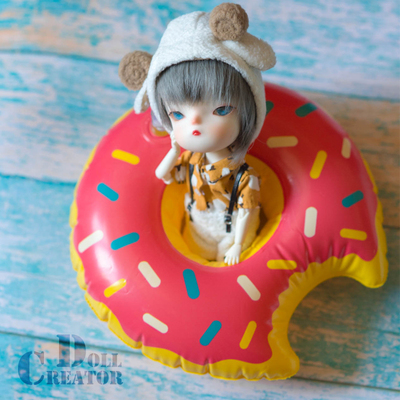 taobao agent Cute donut, swimming ring, props, universal doll