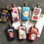 Key bag nữ Hàn Quốc phim hoạt hình dễ thương anime key bag nam đa chức năng dây kéo thắt lưng trailer túi khóa bảo vệ ví da nam
