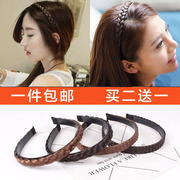 Xoắn braid wig headband đồ trang sức Hàn Quốc non-slip răng headband kẹp tóc bangs kẹp tóc phụ kiện tóc
