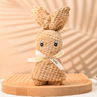 Хаки кролик, полотенце, 30×30см