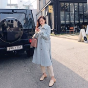 Áo khoác len Chanel coco nữ 2018 mới Hàn Quốc buông tha dài phần dày xương cá phổ biến mùa thu đông