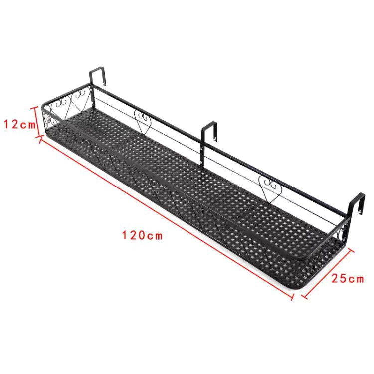 Ban công chậu hoa giá treo hoa giá để đồ treo lan can sắt treo giá hoa bệ cửa sổ giá chậu hoa mọng nước lưới ban công giá rẻ 