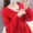 Mùa thu đông mới áo len nhung cổ chữ v nhung 2019 rất đẹp hàng đầu Hàn Quốc áo len ngắn màu đỏ - Đan Cardigan
